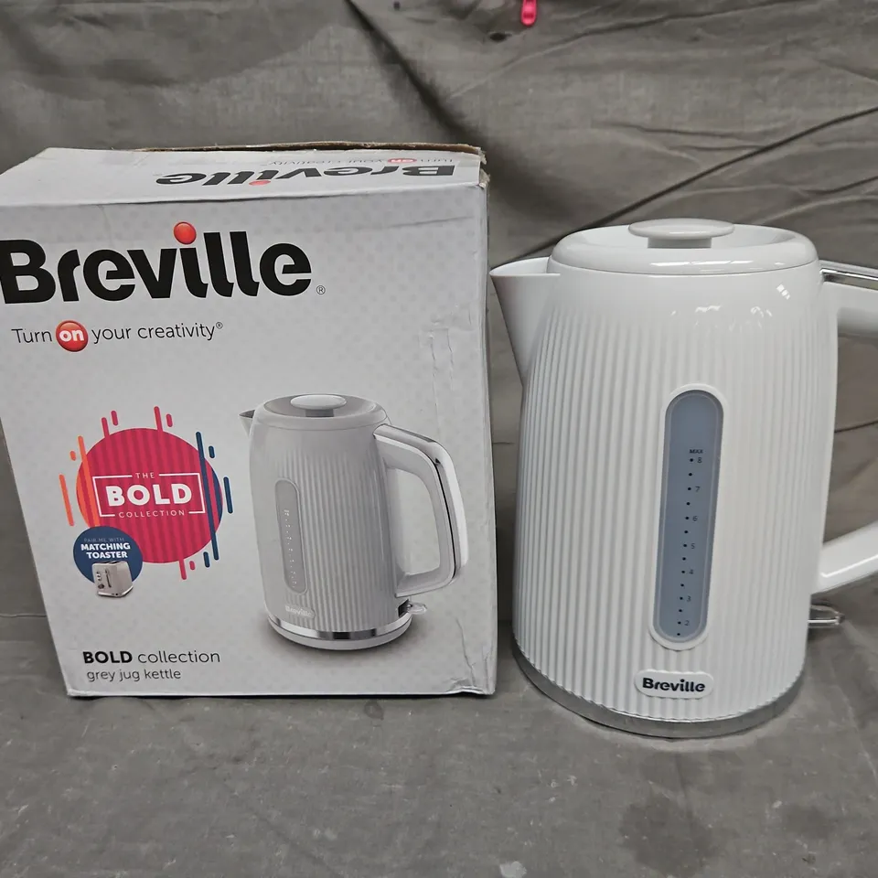 BREVILLE BOLD COLLECTION GREY JUG KETTLE