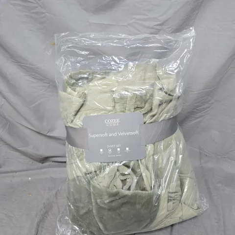 COZEE HOME SUPERSOFT AND VELVETSOFT DUVET SET (DOUBLE BED)