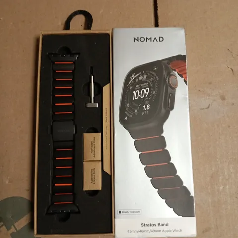 NOMAD STRATOS BAND FOR APPLE WATCH IN BLACK TITANIUM