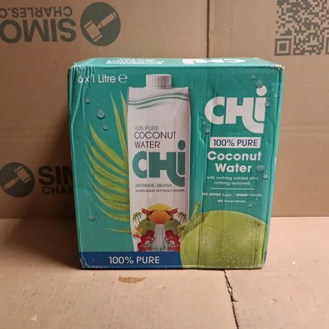 CHI MULTIPACK (6 X 1L CARTONS) - 100% PURE COCONUT WATER