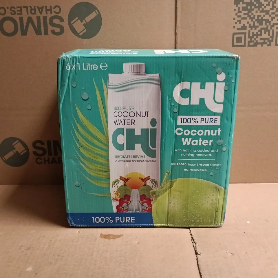 CHI MULTIPACK (6 X 1L CARTONS) - 100% PURE COCONUT WATER