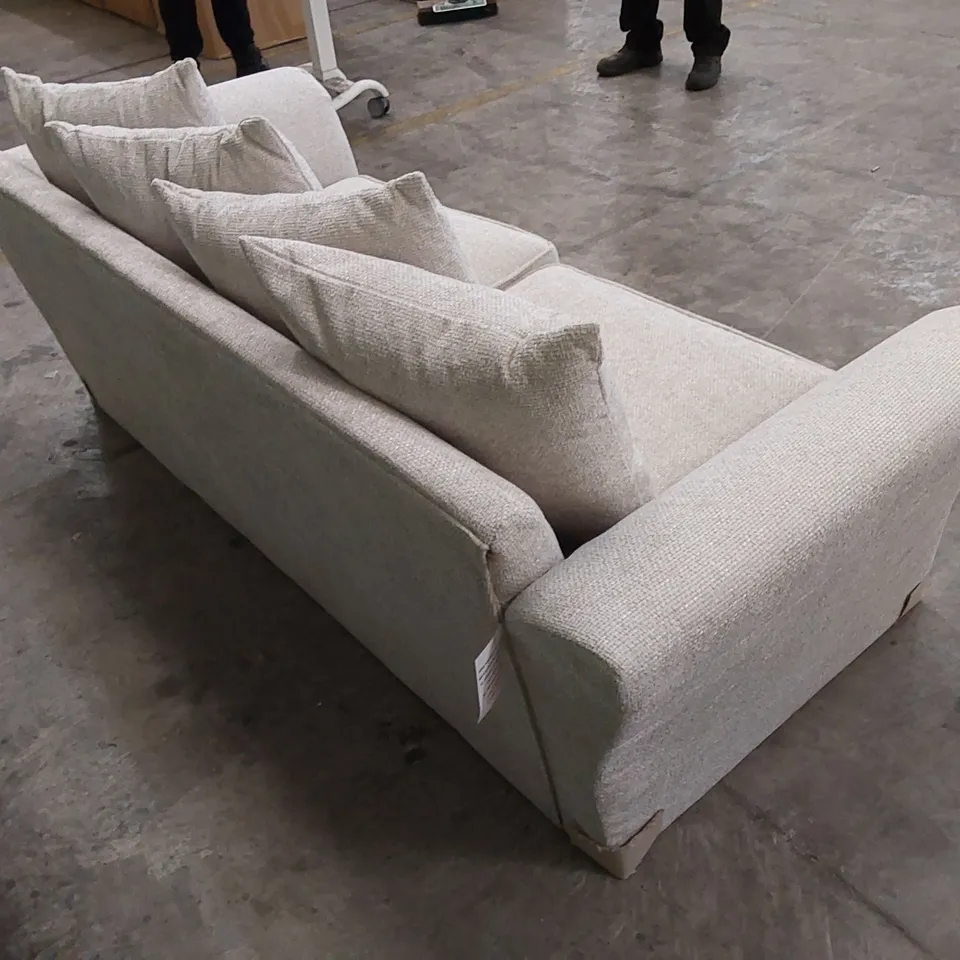 DESIGNER DURY CHUNKY WEAVE 3 SEATER SCATTERBACK SOFA 