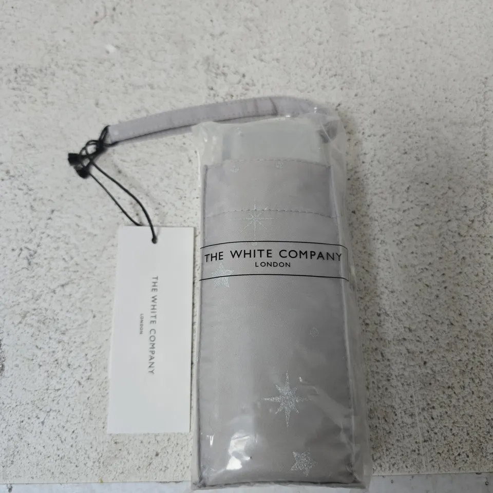 THE WHITE COMPANY FULTON METALLIC NIGHT SKY TINY UMBRELLA – SILVER GREY