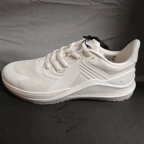 REPRESENT WHITE ARC-2 TRAINER SNEAKERS – UK 9.5 (TEXTILE, FLAT WHITE)