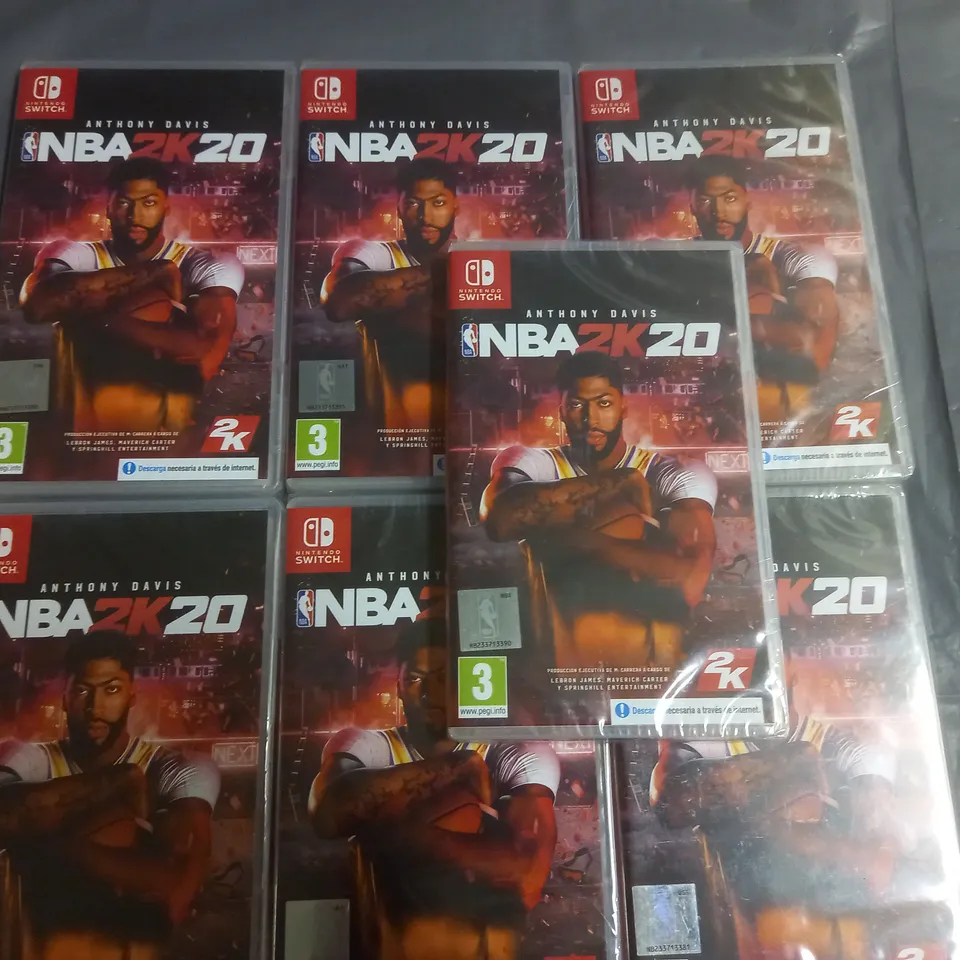 LOT OF 7 SEALED NINTENDO SWITCH NBA2K20 GAMES