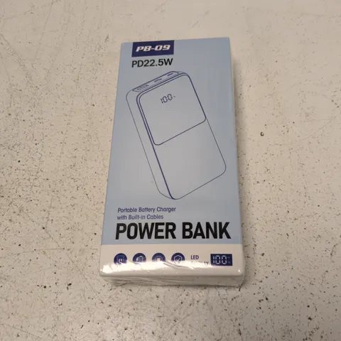 POWER BANK PD22.5W PB-09 PORTABLE CHARGER BOXED