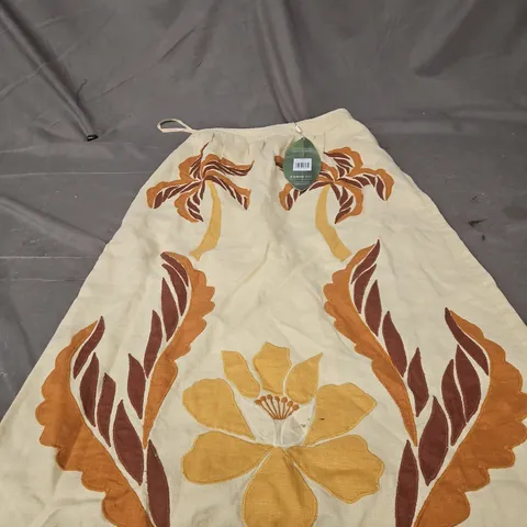 FARM RIO LINEN SKIRT– FLORAL PRINT – XS