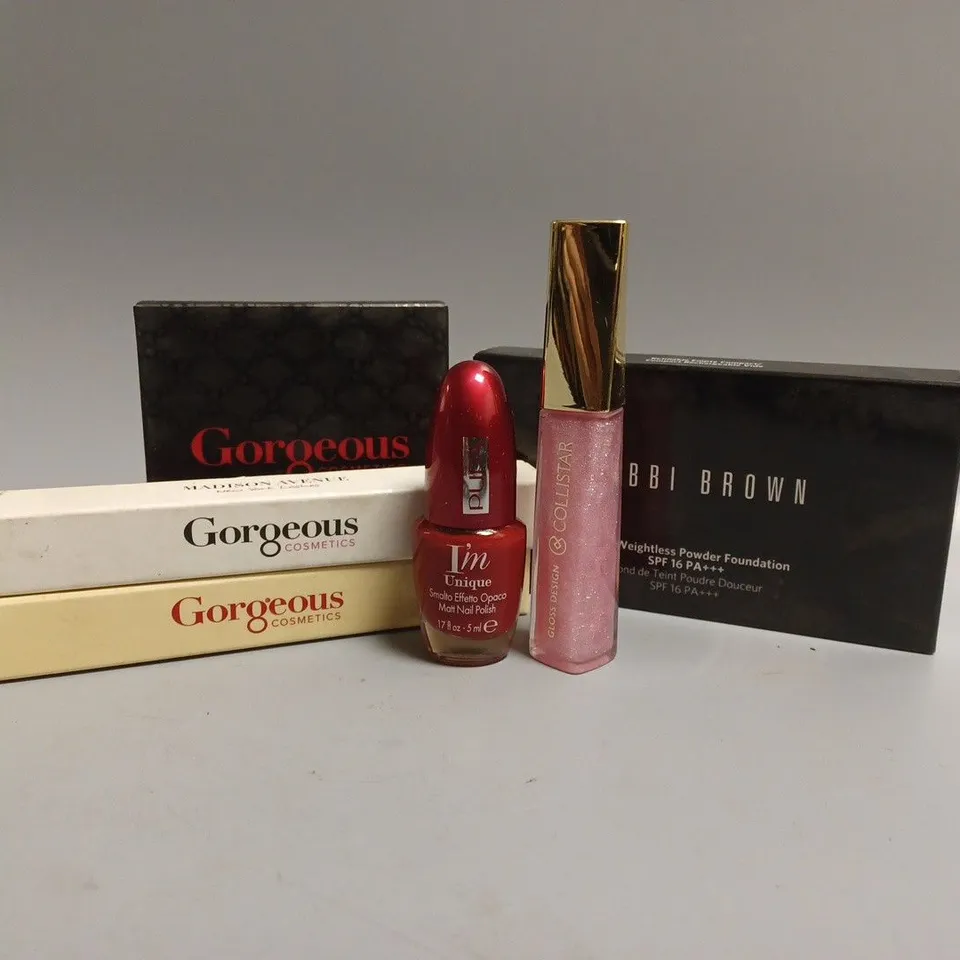 APPROXIMATELY 30 ASSORTED COSMETICS TO INCLUDE CLARINS LIPSTICK, ORLY FRENCH MANICURE, CIATE PAINT POT, PUPA NAIL POLISH