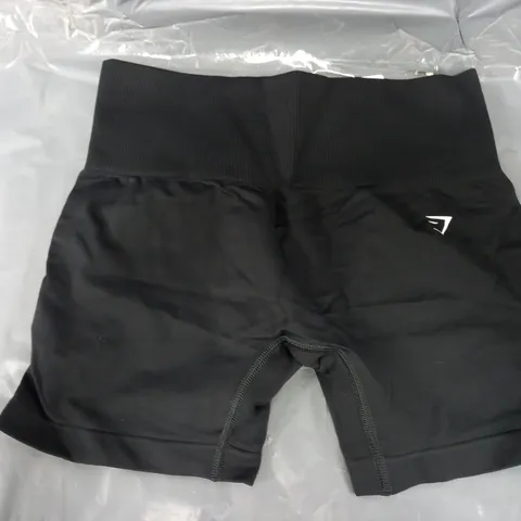 GYMSHARK EVERYDAY SEAMLESS SHORTS IN BLACK - SMALL