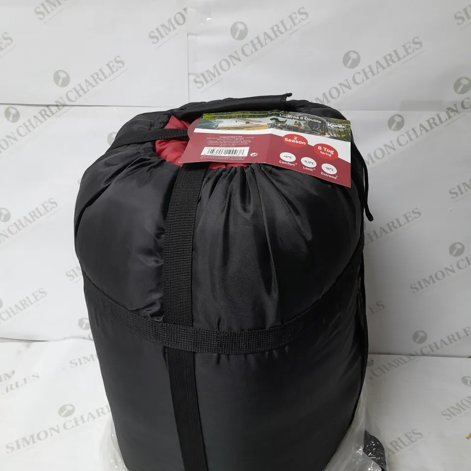 KAMPA DOMETIC LUCERNE 8 DOUBLE SLEEPING BAG IN RED
