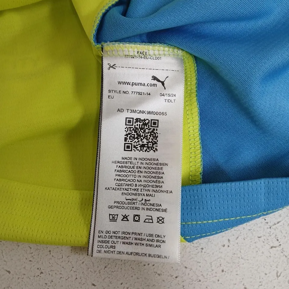 MANCHESTER CITY PUMA TRAINING JERSEY – NEON YELLOW, UK XL (US XL)
