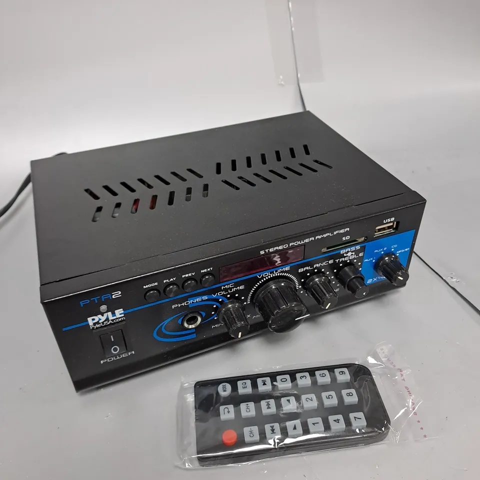 PYLEHOME PTA2 MINI COMPACT 2 X 40W STEREO POWER AMPLIFIER WITH AUX