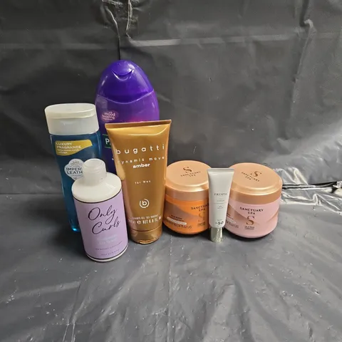 APPROXIMATEY 20 ASSORTED HEALTH AND BEAUTY PRODUCTS TO INCLUDE - SANCTUARY SPA BODY BUTTER - TROPIC CC CREAM - PALMOLIVE BUBBLE BATH - ETC