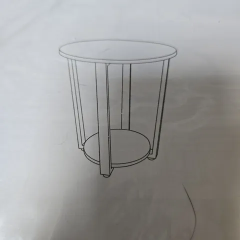 YAHEETECH INDUSTRIAL SIDE TABLE - COLLECTION ONLY