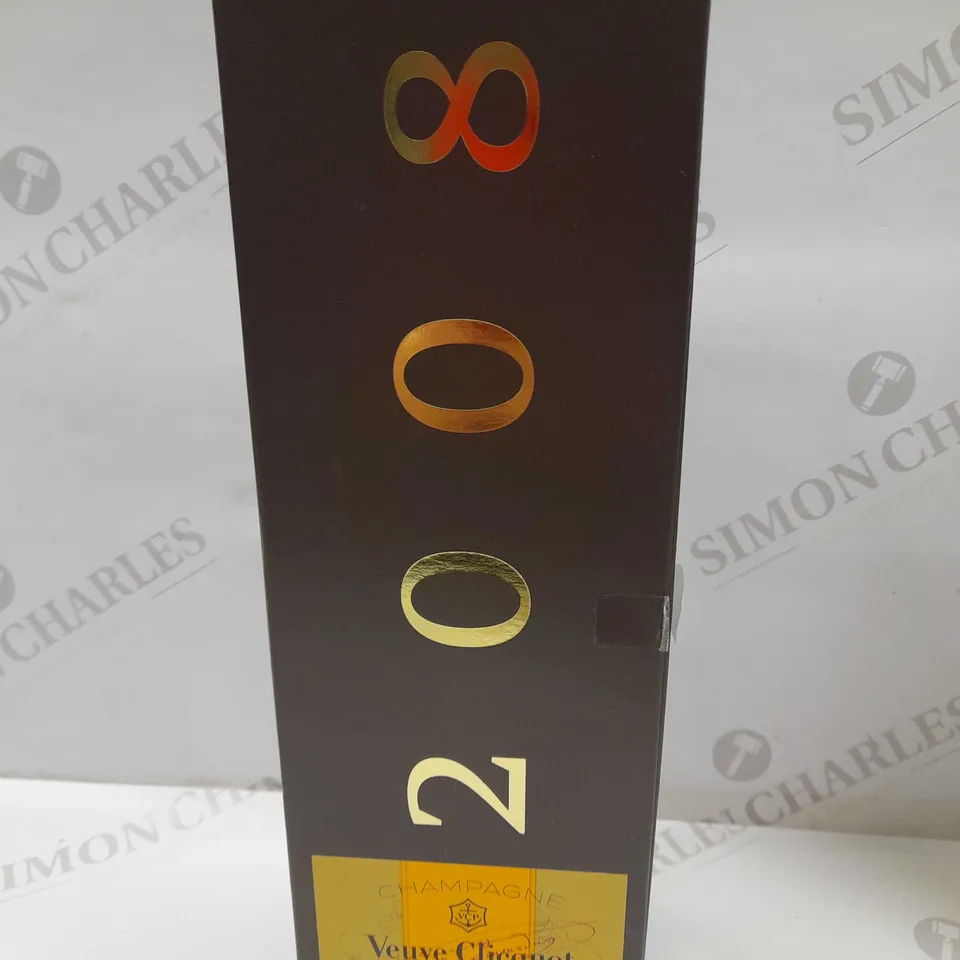 BOXED VEUVE CLICQUOT 2008 VINTAGE CHAMPAGNE 750ML
