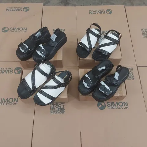 PALLET CONTAINING APPROXIMATELY 200x BRAND NEW ASSORTED DESIGNER SHOES INCLUDING: SIMPLY BE SANDALS ECT