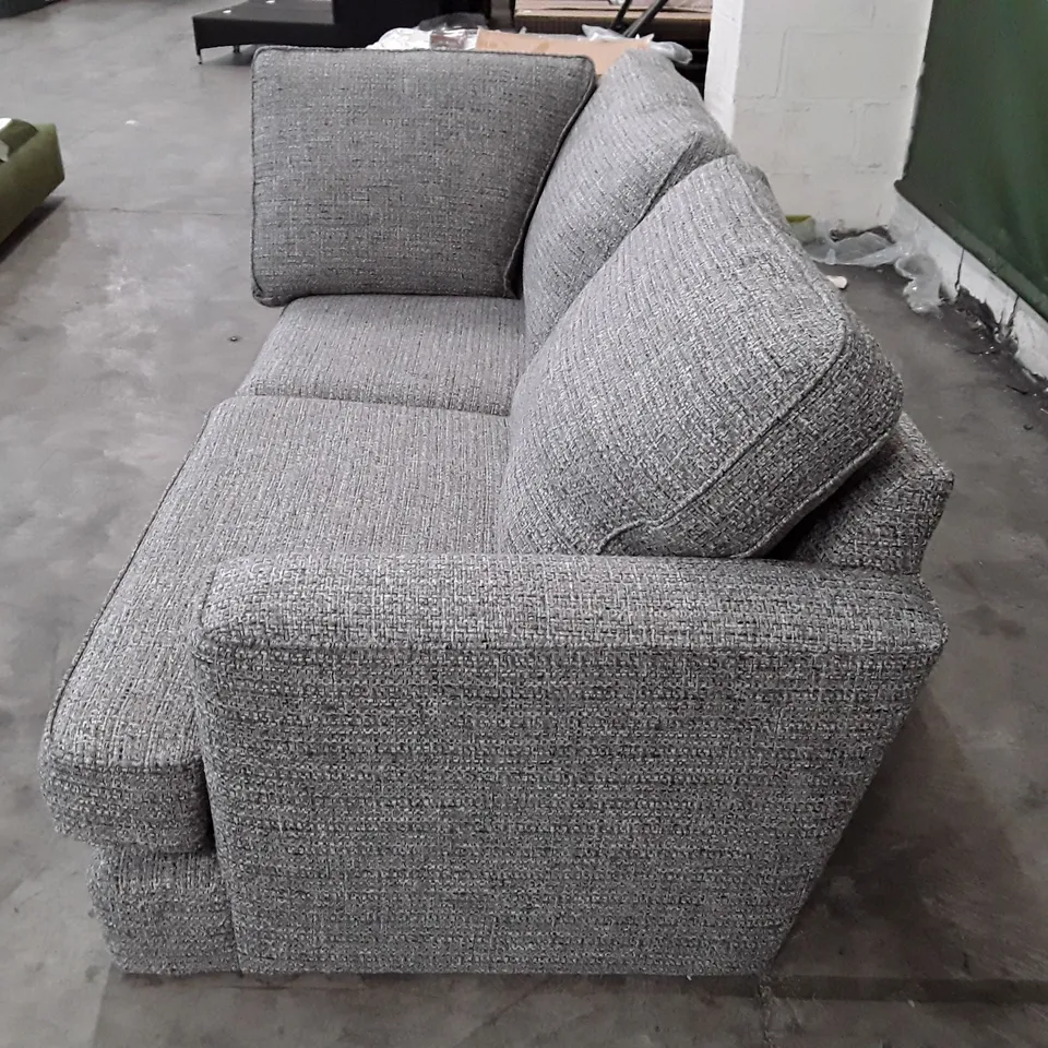 QUALITY DESIGNER CORNER SOFA SECTION - GREY FABRIC 