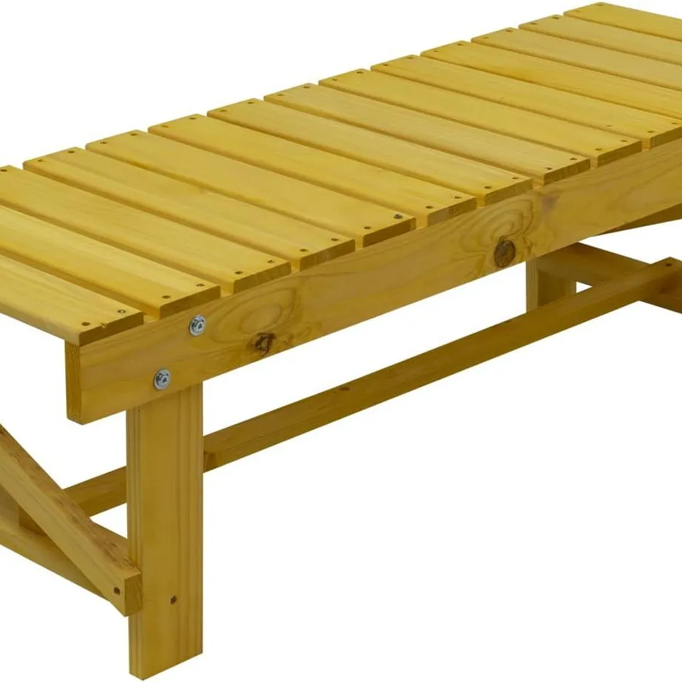 BOXED NEO WOODSIDE WIVERTON 2 SEATER WOODEN GARDEN BENCH 