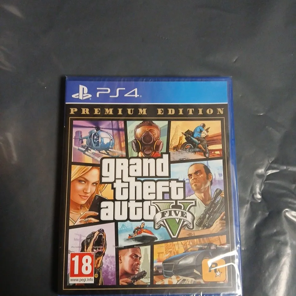 GRAND THEFT AUTO V PREMIUM EDITION (PS4) – SEALED