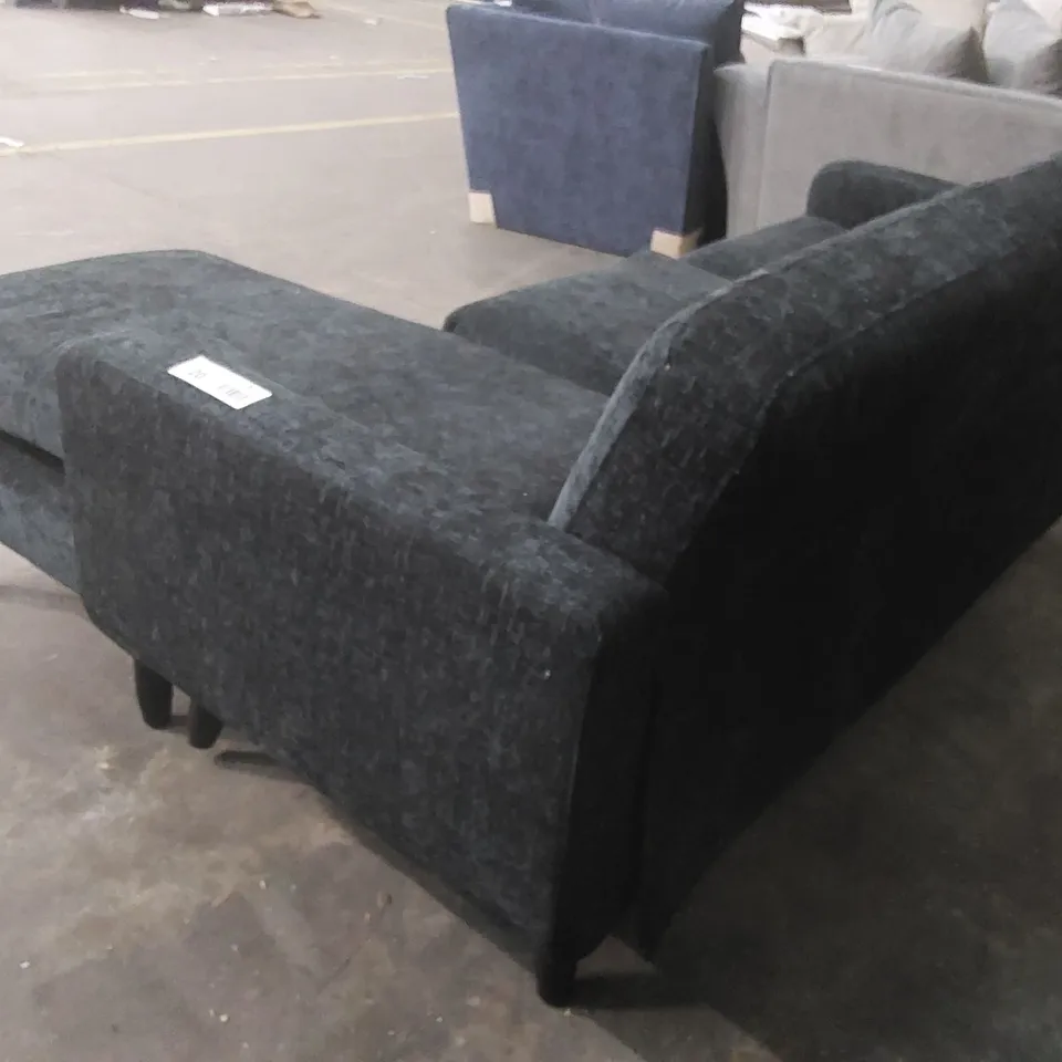 QUALITY DESIGNER 3 SEATER FABRIC UPHOLSTERED CORNER SOFA