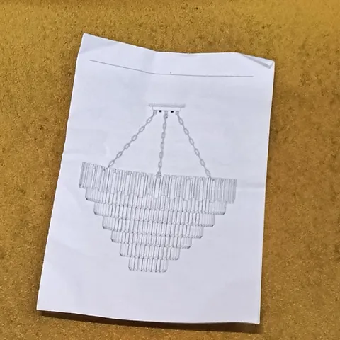 BOXED CRYSTAL CHANDELIER (1 BOX)