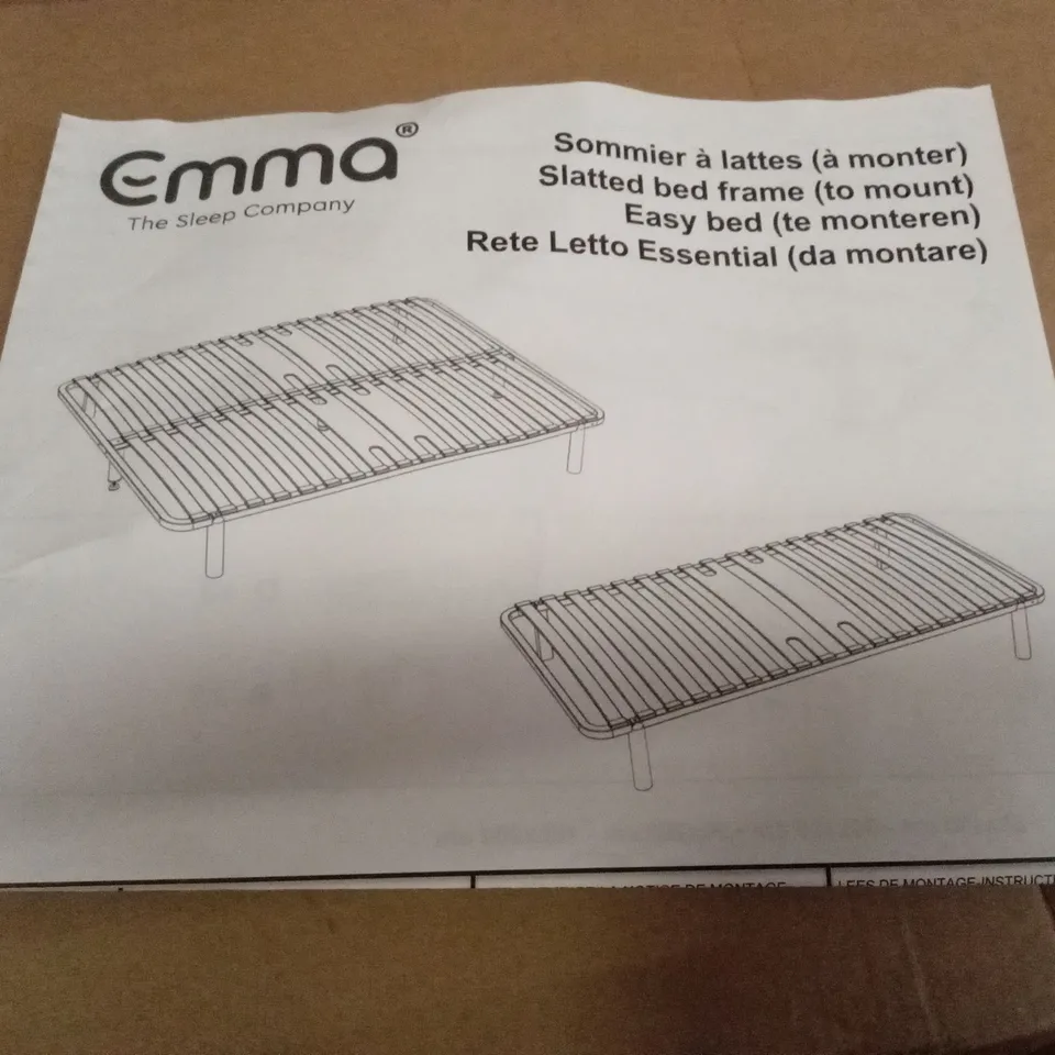 BRAND NEW BOXED EMMA SLATTED FRAME - 135 x 190 DOUBLE (1 BOX)