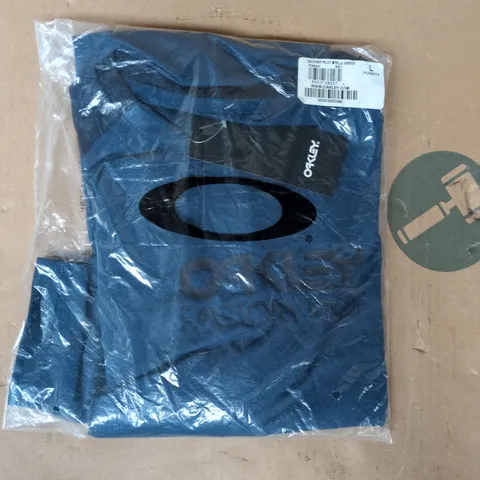BAGGED OAKLY PILOT MTB LONG SLEEVE JERSEY IN POSEIDON SIZE LARGE