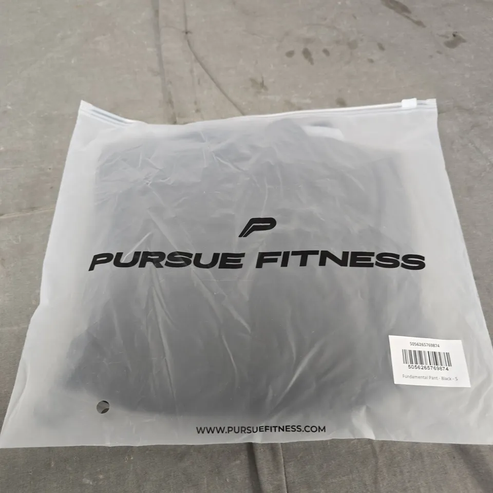 PURSUE FITNESS FUNDAMENTAL PANT – BLACK – SIZE S