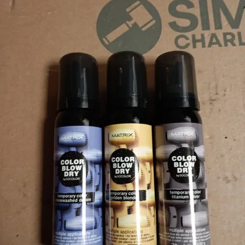 BOX OF APPROXIMATELY 20 ASSORTED MATRIX BLOW DRY TEMP COLOUR 