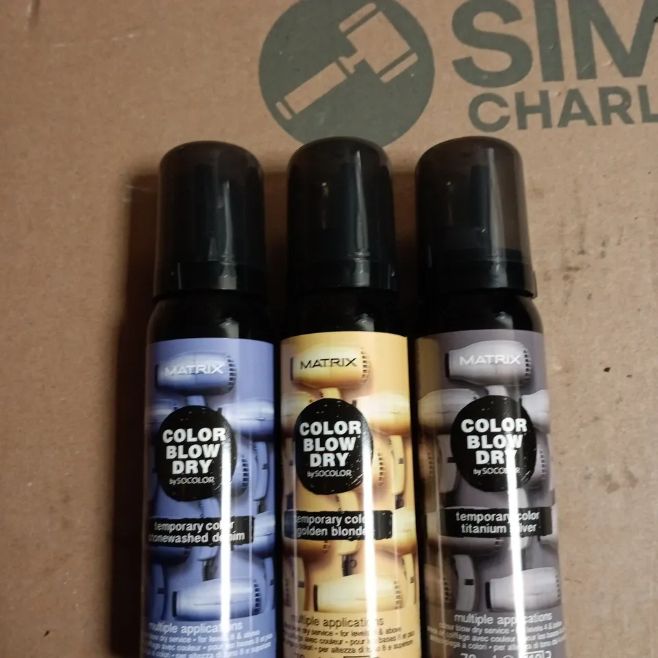 BOX OF APPROXIMATELY 20 ASSORTED MATRIX BLOW DRY TEMP COLOUR