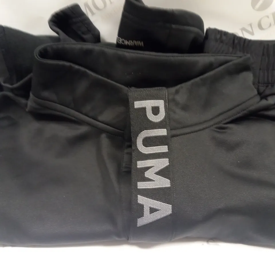 PUMA BLACK 1/4 ZIP TRAINING TOP SIZE - XL