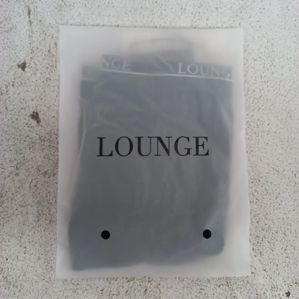 BAGGED LOUNGE ENTICE THONG IN BLACK SIZE LARGE