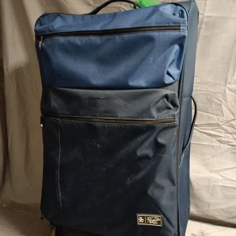 PENGUIN LARGE SOFTSHELL SUITCASE IN BLUE