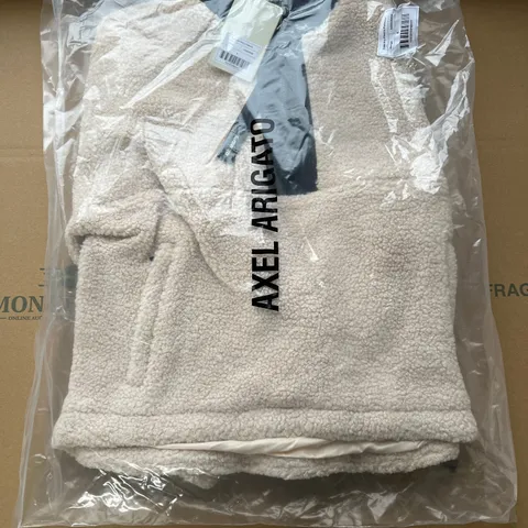 AXEL ARIGATO BEIGE COUNTRY FLEECE PULLOVER SIZE SMALL