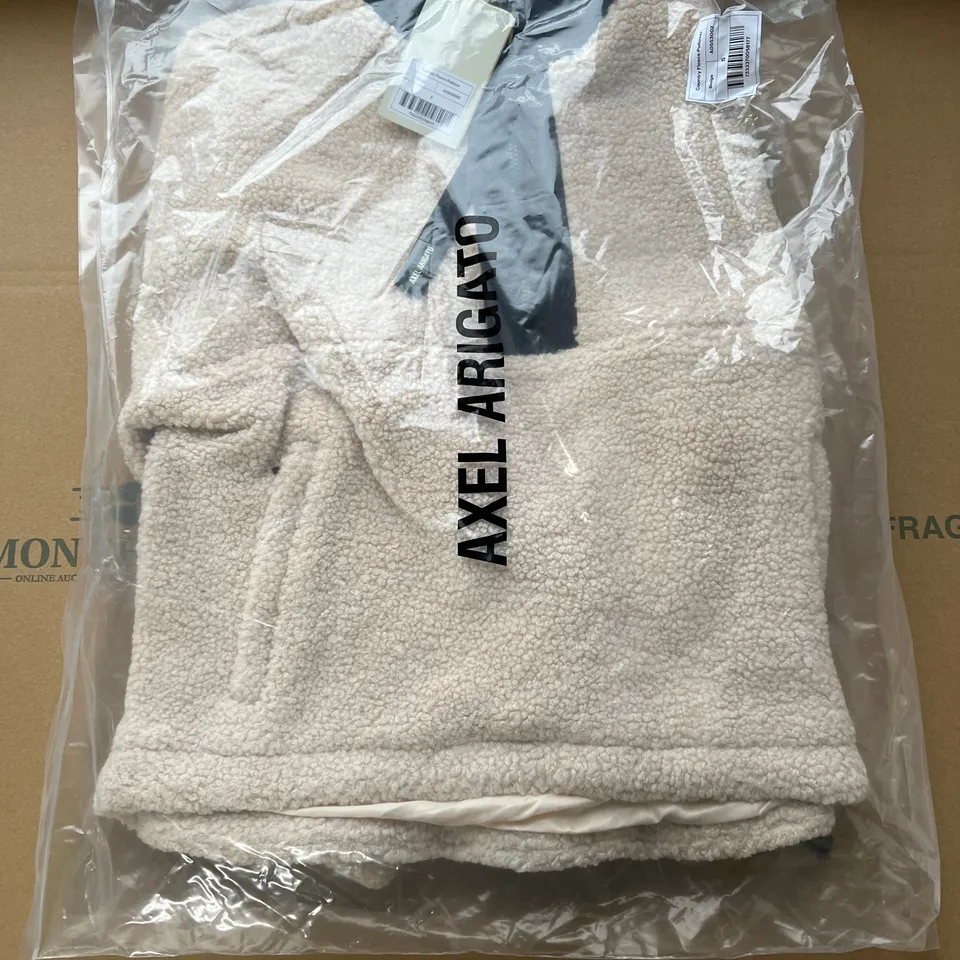 AXEL ARIGATO BEIGE COUNTRY FLEECE PULLOVER SIZE SMALL