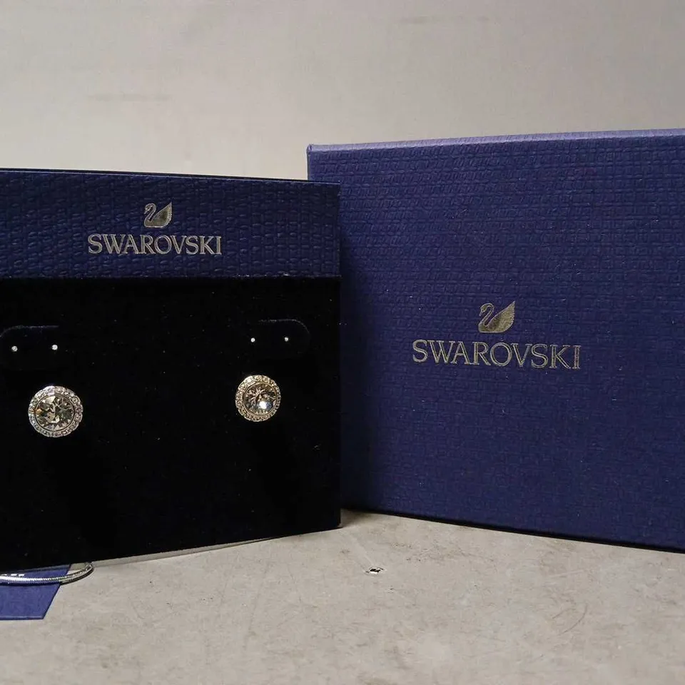 BOXED SWAROVSKI JEWELLERY ANGELIC PIERCED EARRINGS