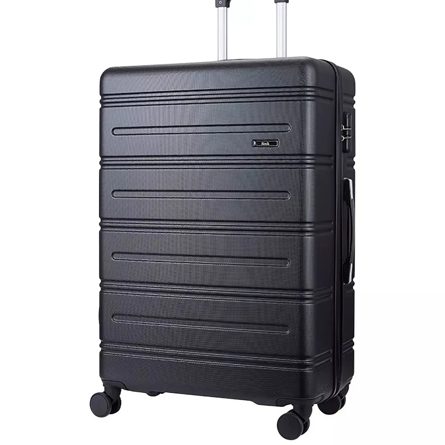 ROCK LISBON LARGE BLACK SUITCASE