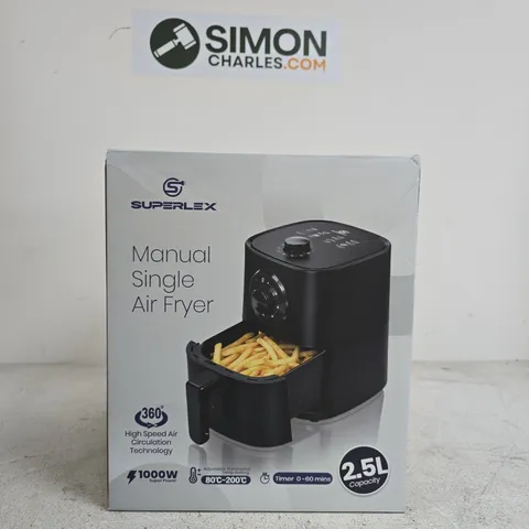 SUPERLEX MANUAL SINGLE AIR FRYER 2.5L 1000W – BOXED