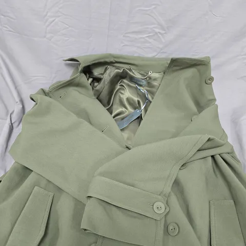 RUTH LANGFORD FASHION KHAKI BELTED COAT - 16