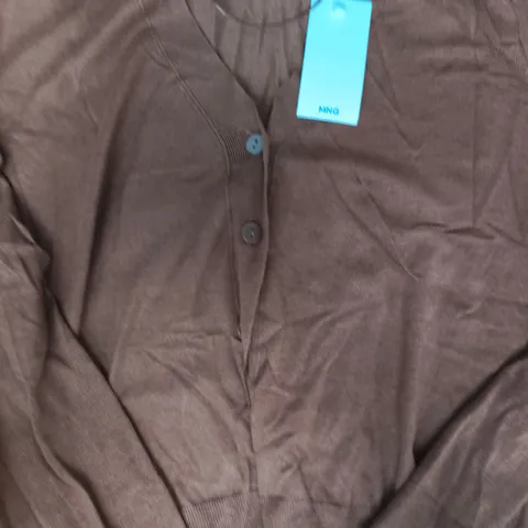 MANGO CARDIGAN IN BROWN SIZE MEDIUM