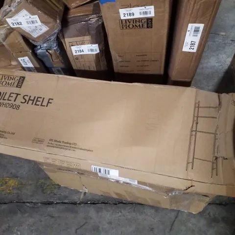 BOXED LIVING AND HOME TOILET SHELF - WHITE 