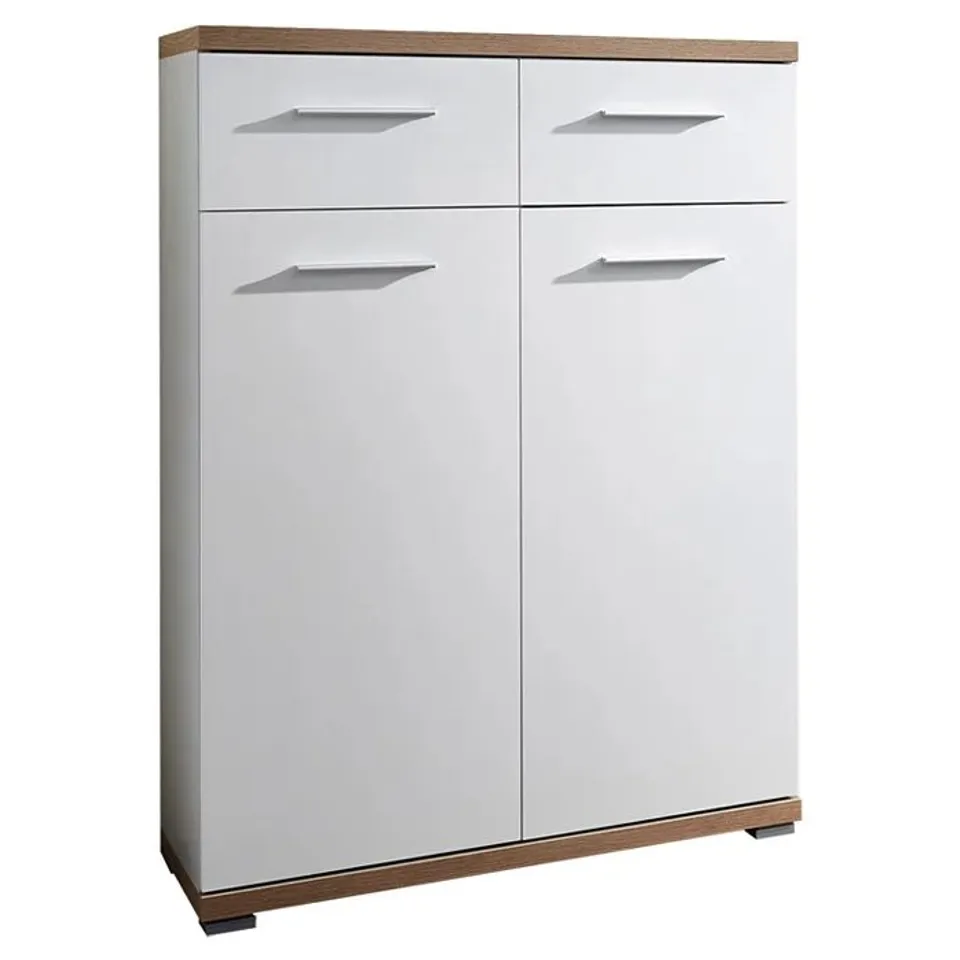 BOXED DAMIT 12 PAIR SHOE STORAGE CABINET