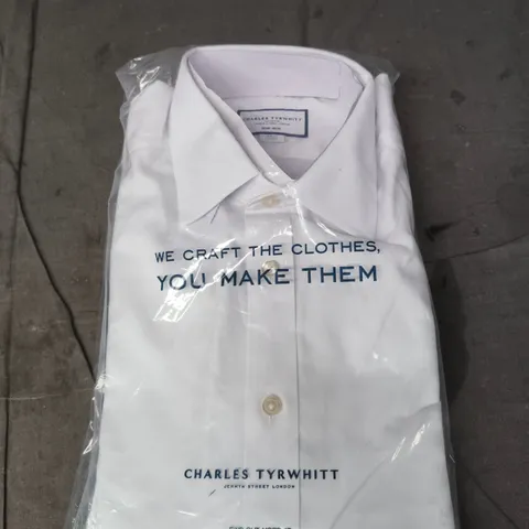 CHARLES TYRWHITT WHITE DRESS SHIRT – SIZE UNSPECIFIED