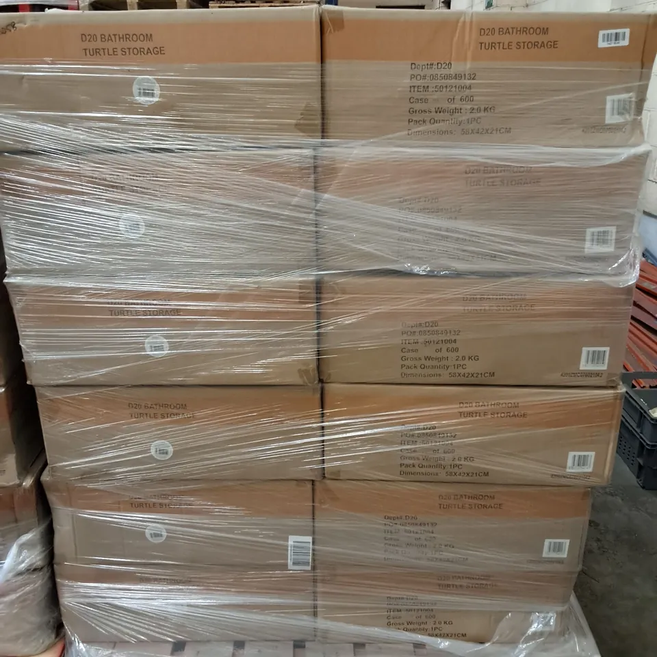 PALLET CONTAINING 24 BRAND NEW BOXED NATURAL TURTLE WICKER STORAGE BOX