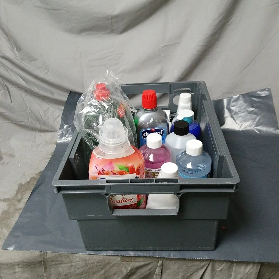 APPROXIMATELY 12 ASSORTED HOUSEHOLD PRODUCTS TO INCLUDE PERSIL, COMFORT ETC