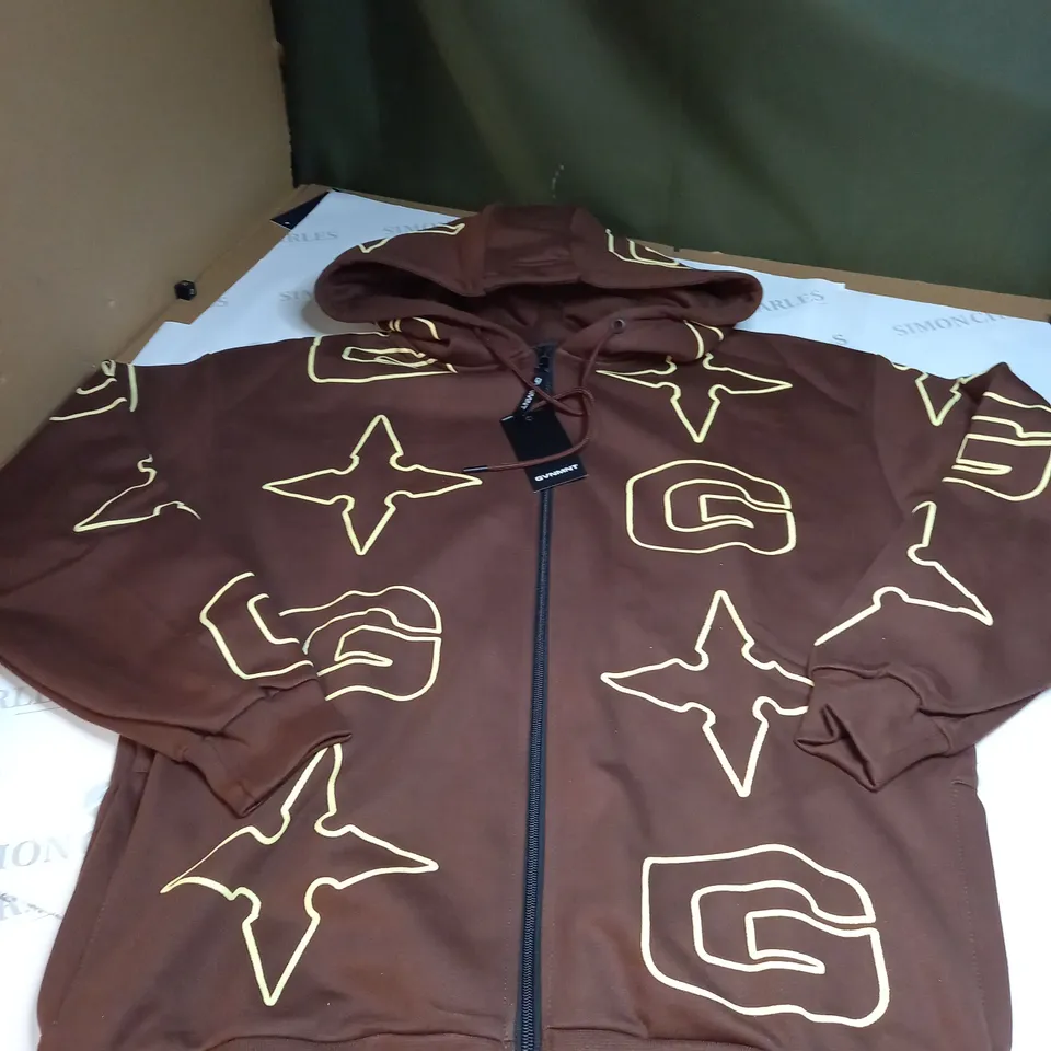 GVNMNT BROWN HOODIE SIZE L