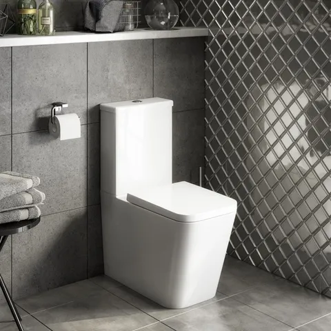BOXED BRAND NEW EVAN SQUARE CLOSE COUPLED WC PAN