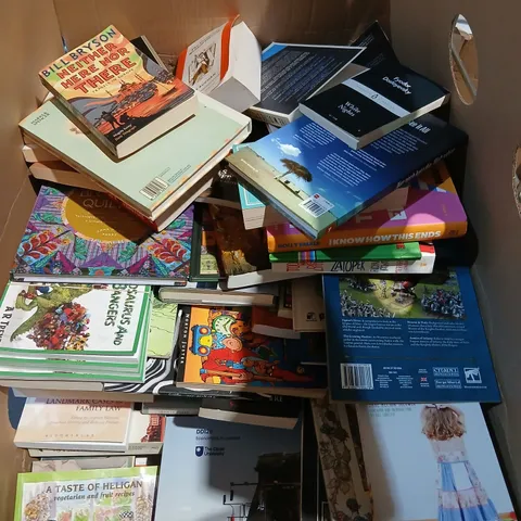 LARGE QUANTITY OF ASSORTED BOOKS TO INCLUDE EDUCATIONAL, COOKBOOKS, FICTION ETC - COLLECTION ONLY
