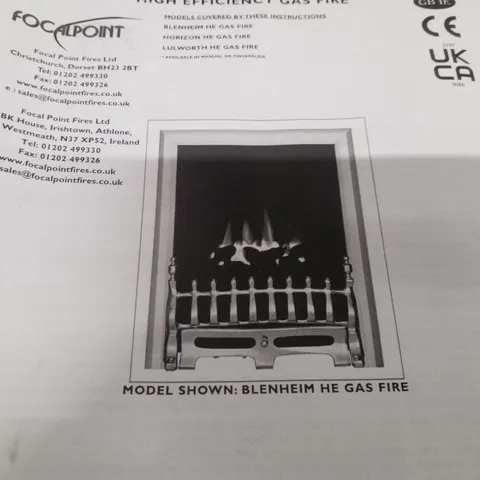 BOXED FOCALPOINT INLET GAS FIRE 