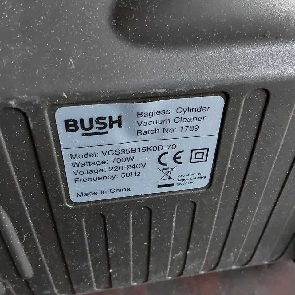 BUSH VCS35B15K0D-70 BAGLESS CYLINDER VACUUM CLEANER  